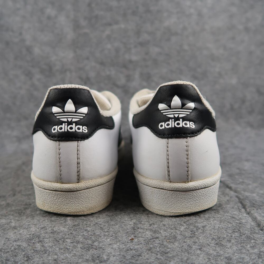 Adidas Shoes Kids 5 Sneakers Superstar Casual Lifestyle White Black Lace Up Low - Picture 7 of 13